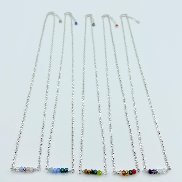Crystal and Chain Necklace