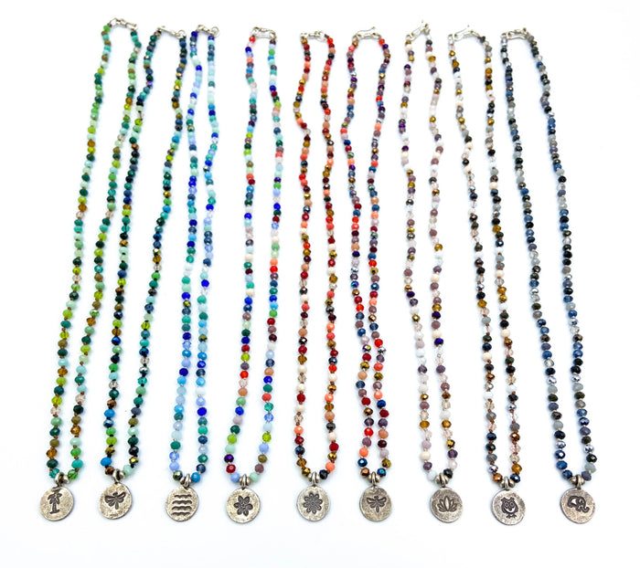 Hand-Knotted Crystal Necklace
