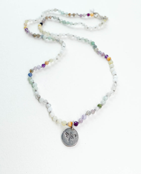 Hand-Knotted Stone Necklace - #1