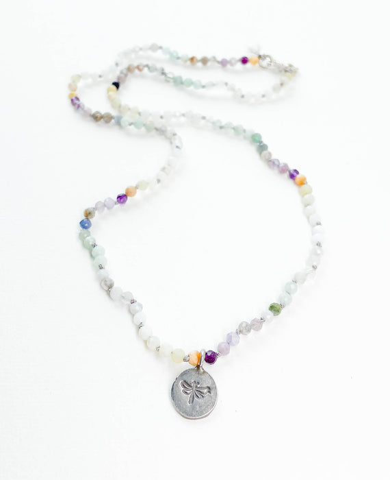 Hand-Knotted Stone Necklace - #1