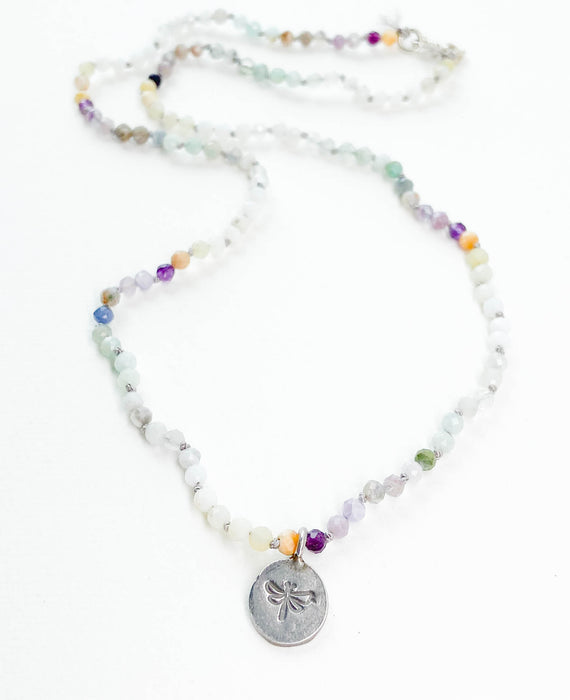 Hand-Knotted Stone Necklace - #1