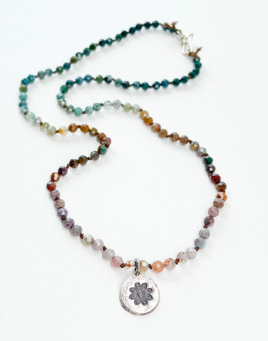 Hand-Knotted Stone Necklace - #5