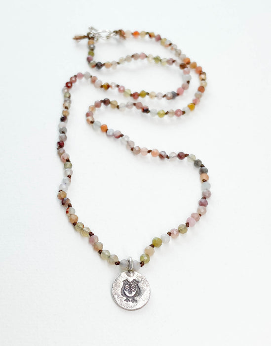 Hand-Knotted Stone Necklace - #6