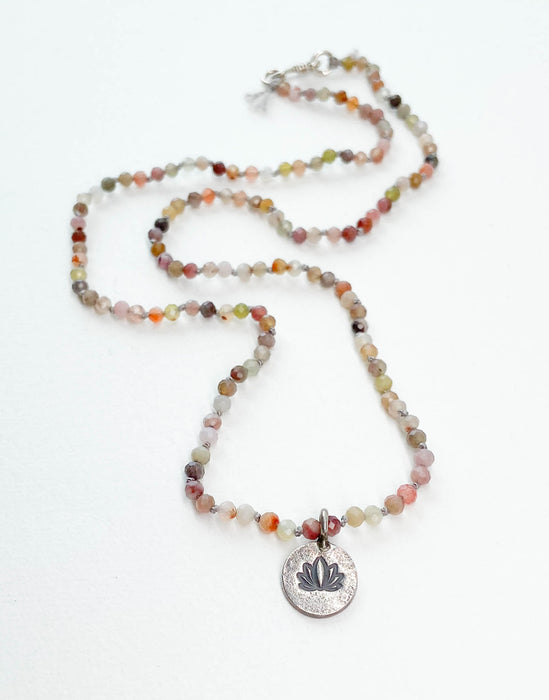 Hand-Knotted Stone Necklace - #7