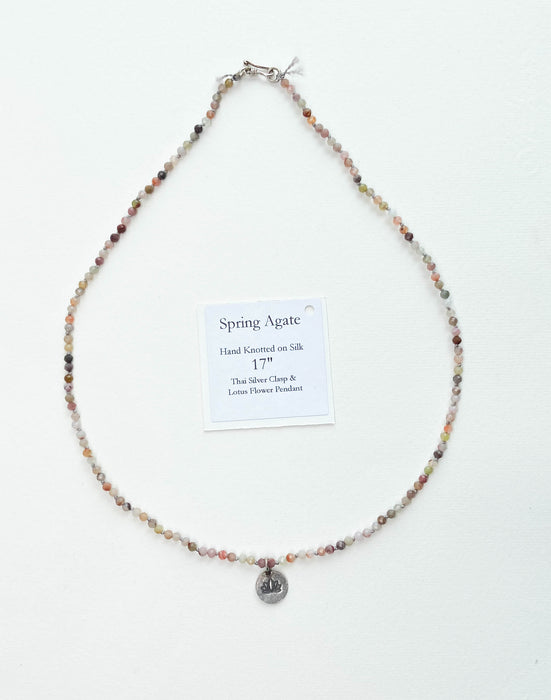 Hand-Knotted Stone Necklace - #7