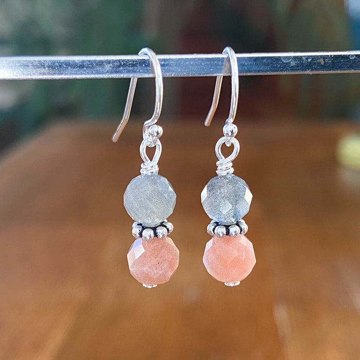 Labradorite and Sunstone - 6mm